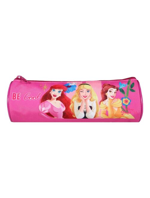 BAGTROTTER Trousse scolaire ronde Princesses Rose - Kiabi