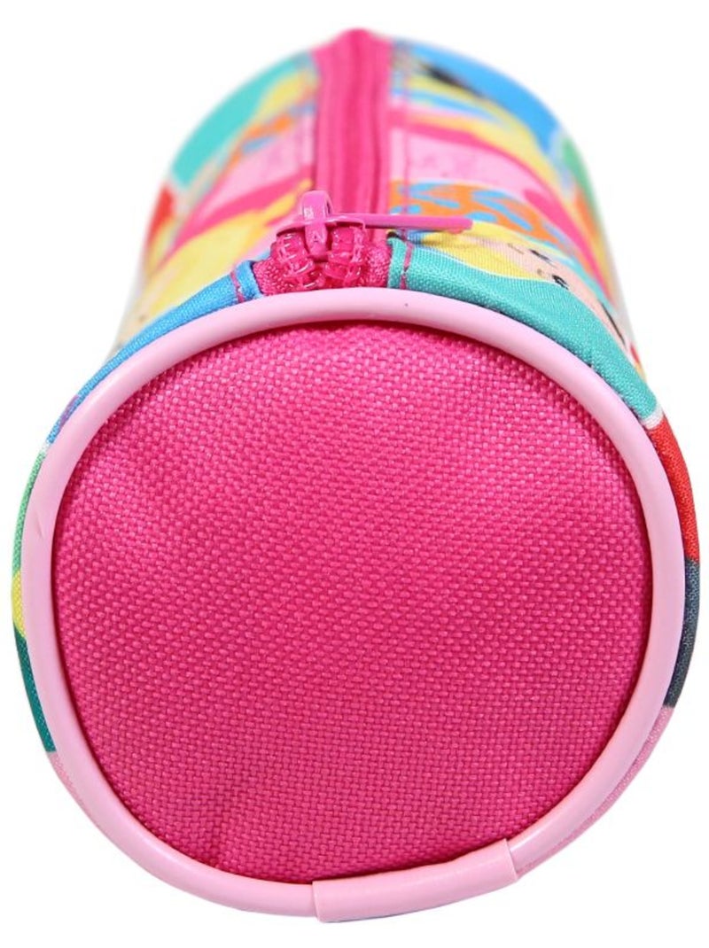 BAGTROTTER Trousse scolaire ronde Princesses Rose Rose - Kiabi