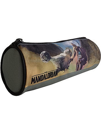 BAGTROTTER Trousse scolaire ronde Star Wars / The Mandalorian Grise