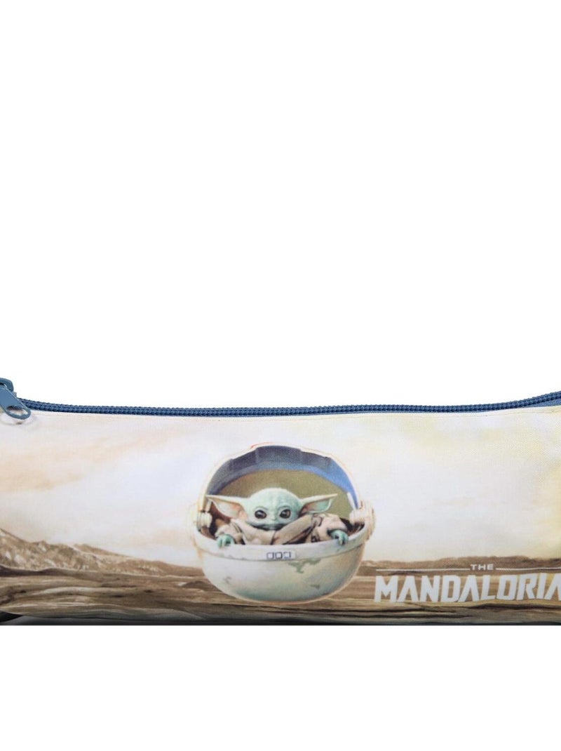 BAGTROTTER Trousse scolaire ronde Star Wars / The Mandalorian Yoda Beige - Kiabi