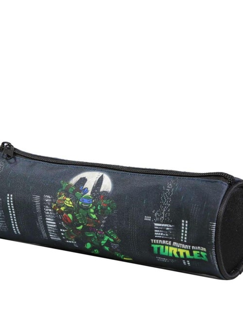 BAGTROTTER Trousse scolaire ronde Tortues Ninja Noire - Kiabi