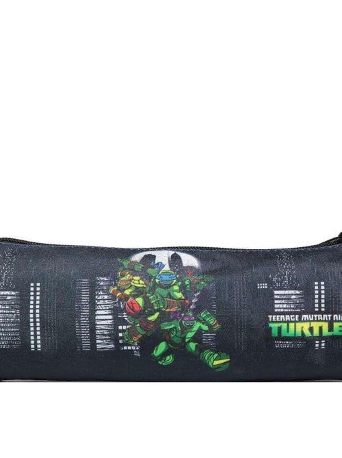 BAGTROTTER Trousse scolaire ronde Tortues Ninja Noire - Kiabi