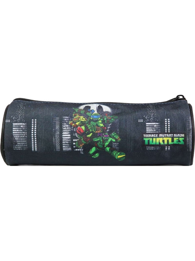 BAGTROTTER Trousse scolaire ronde Tortues Ninja Noire Noir - Kiabi