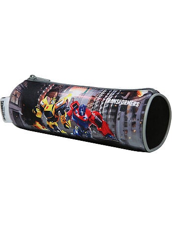 BAGTROTTER Trousse scolaire ronde Transformers Grise