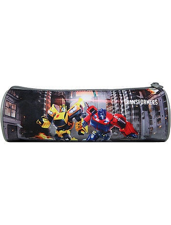 BAGTROTTER Trousse scolaire ronde Transformers Grise
