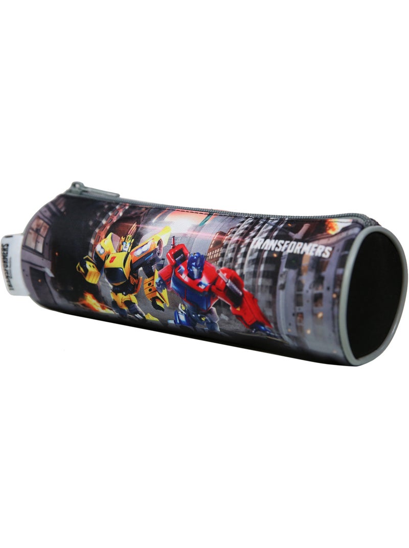 BAGTROTTER Trousse scolaire ronde Transformers Grise Gris - Kiabi