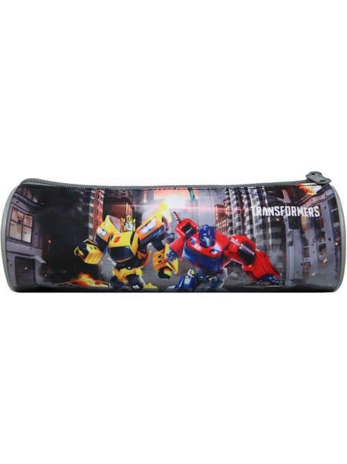 BAGTROTTER Trousse scolaire ronde Transformers Grise - Kiabi