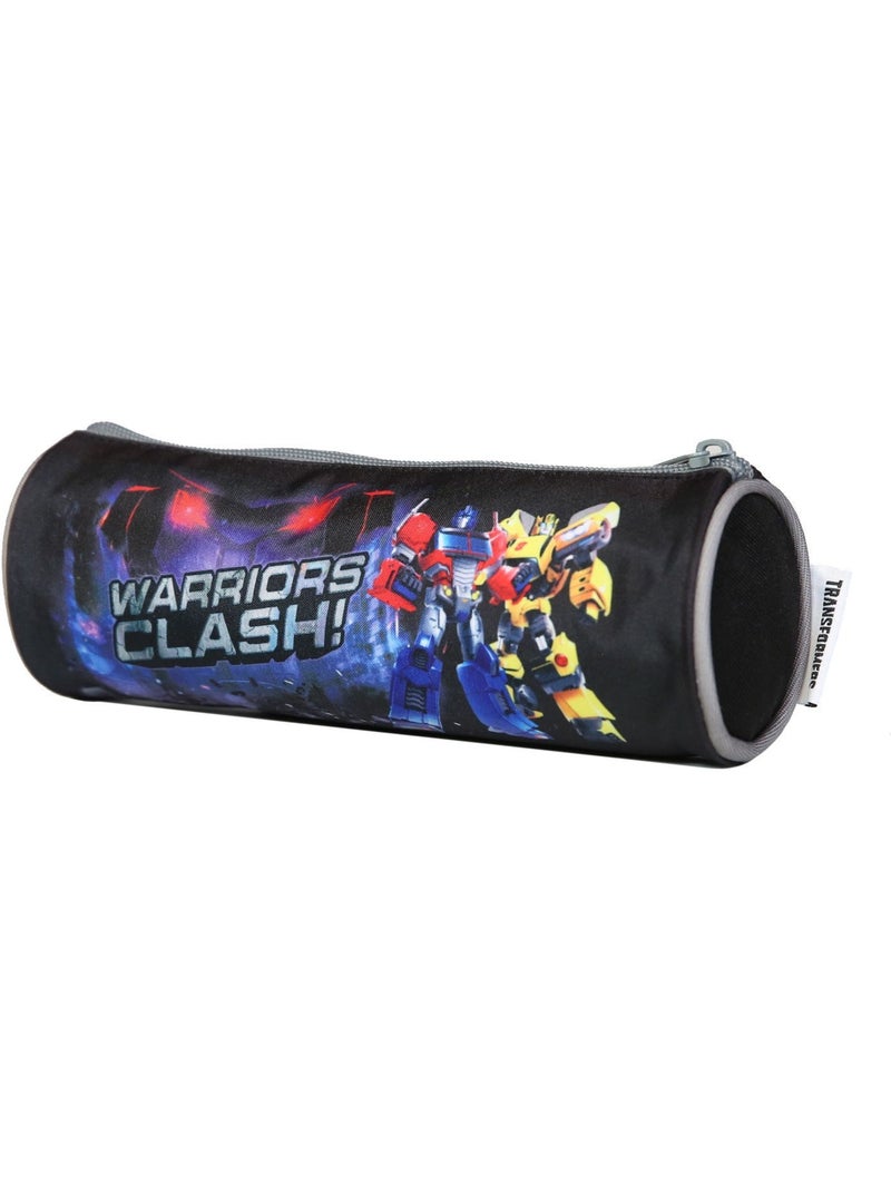 BAGTROTTER Trousse scolaire ronde Transformers Noire Noir - Kiabi