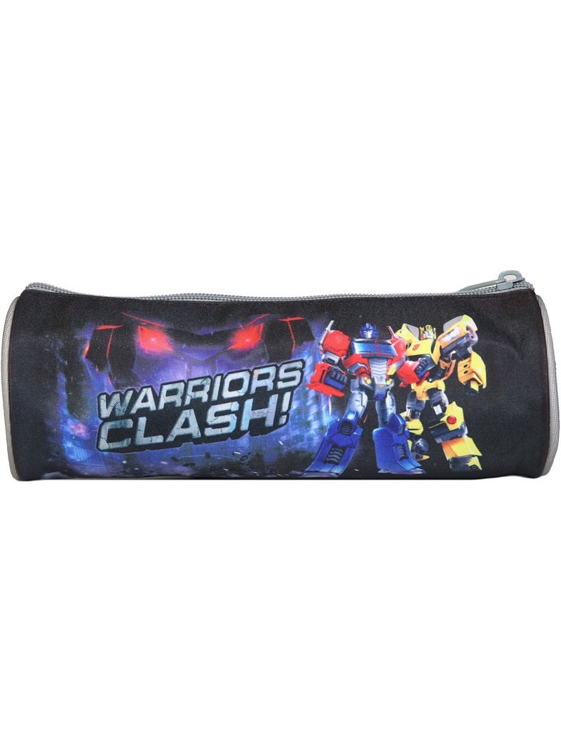 BAGTROTTER Trousse scolaire ronde Transformers Noire Noir - Kiabi