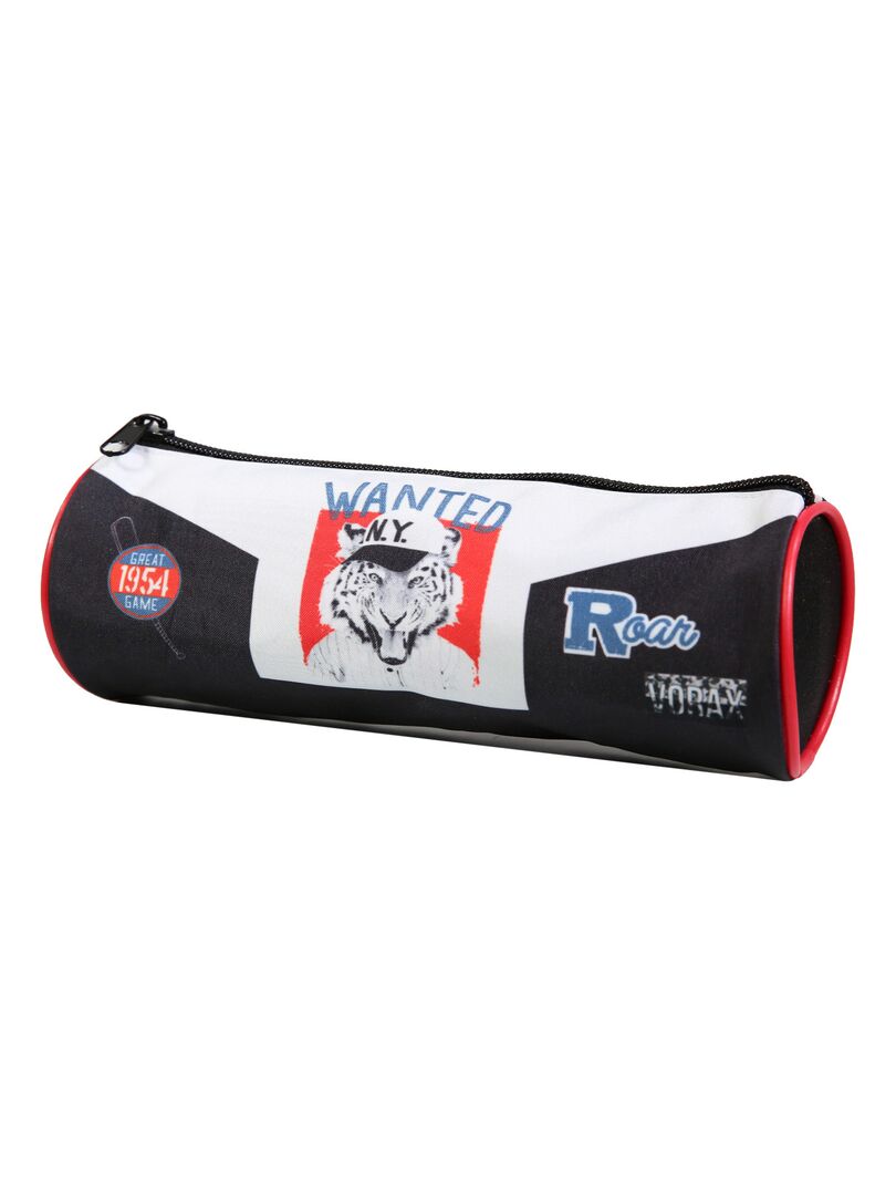 Trousse scolaire ronde Vorax Noire Tigre