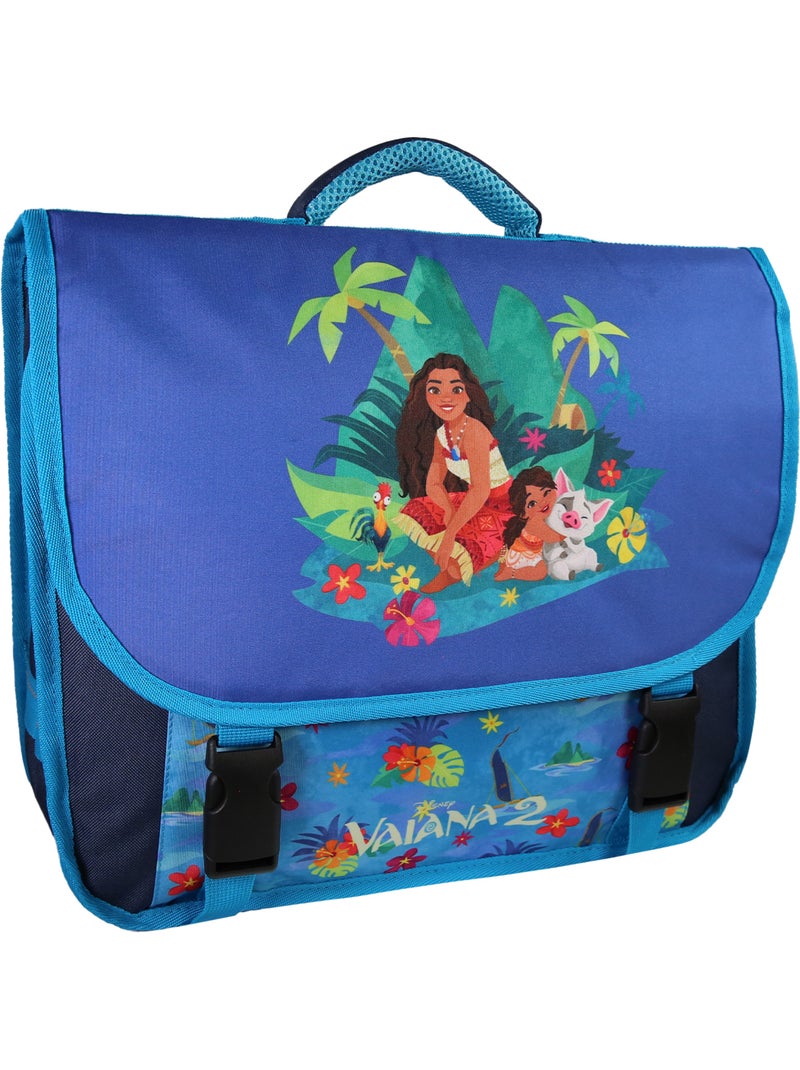 Bagtrotter Vaiana Disney Cartable 38 cm Bleu foncé 2 compartiments fond renforcé Bleu foncé - Kiabi