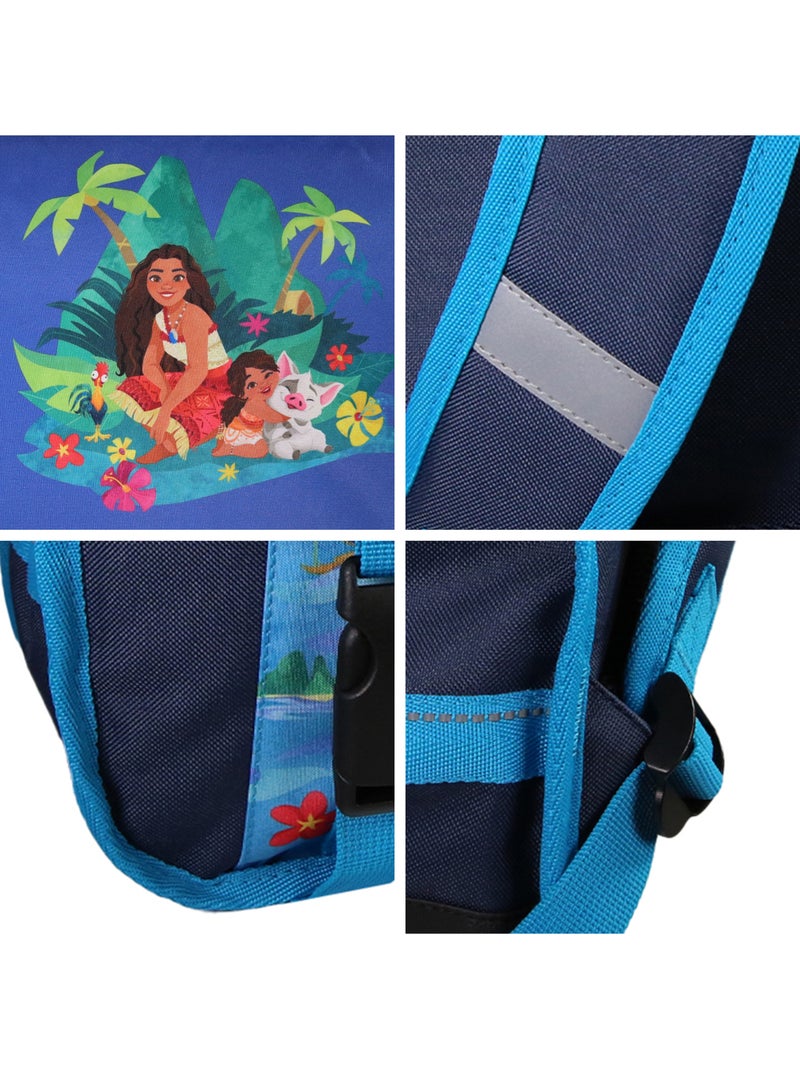 Bagtrotter Vaiana Disney Cartable 38 cm Bleu foncé 2 compartiments fond renforcé Bleu foncé - Kiabi