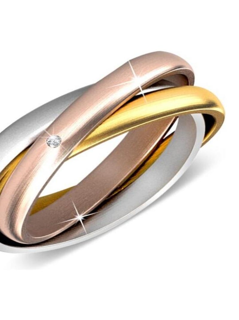 Bague 3 Realms - Argenté et Cristal Argent - Kiabi