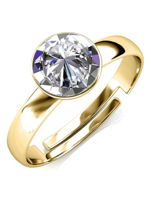 Bague Acacia - Doré et Cristal - Kiabi