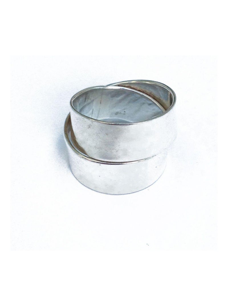 Bague, anneaux entrelacés, Bijoucolor Argent - Kiabi