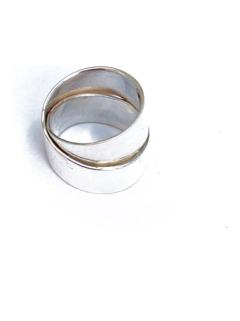 Bague, anneaux entrelacés, Bijoucolor Argent - Kiabi