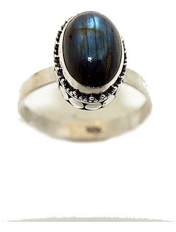 Bague argent et labradorite, Bijoucolor
