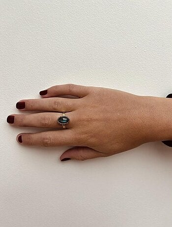 Bague argent et labradorite, Bijoucolor