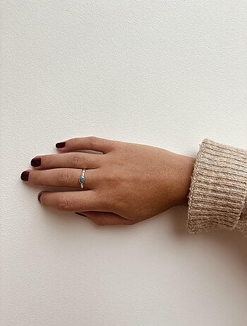 Bague argent et turquoise