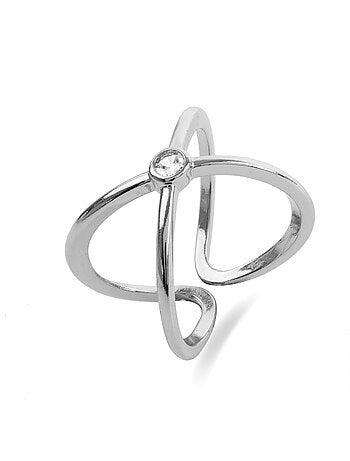 Bague argentée Luxenter - Rai Taille réglable