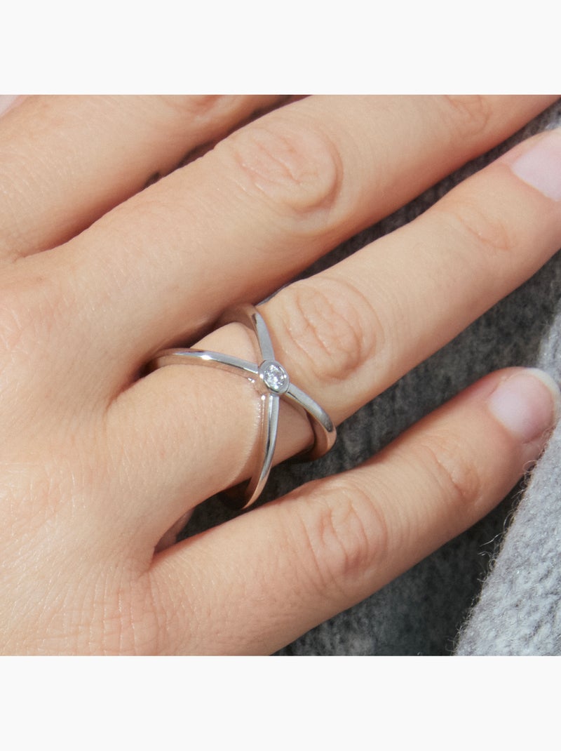 Bague argentée Luxenter - Rai Taille réglable Gris - Kiabi