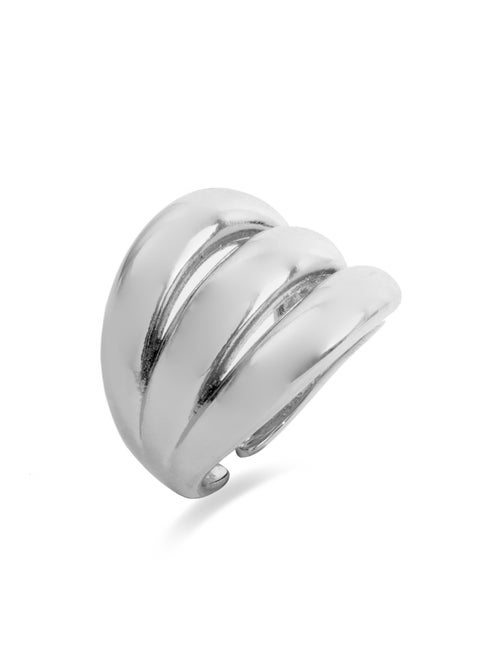 Bague argentée Luxenter - Ulayu Taille réglable - Kiabi