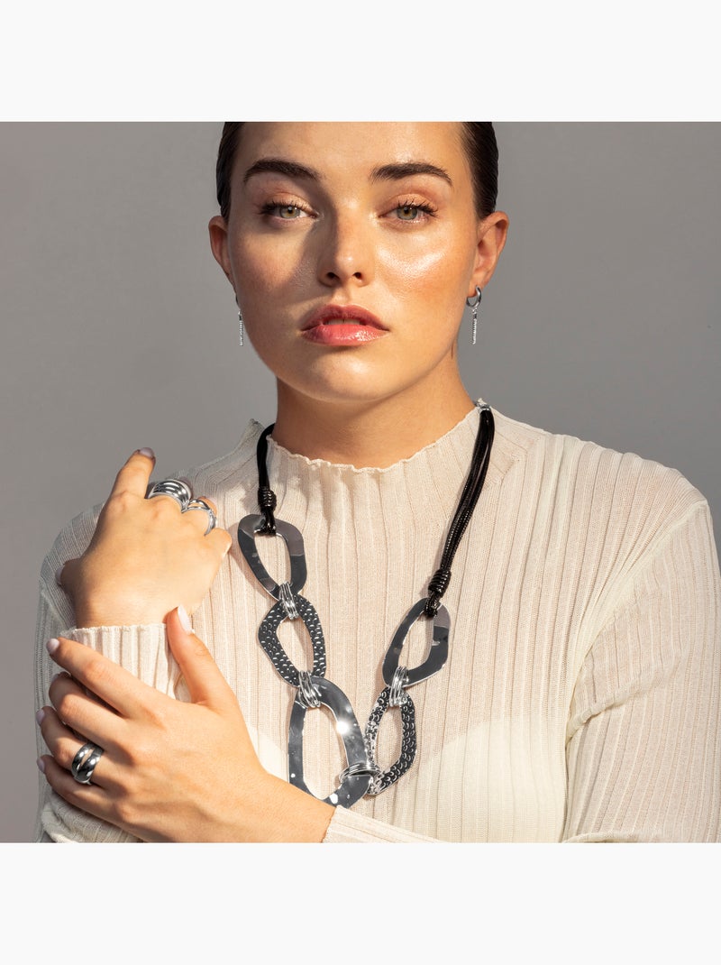 Bague argentée Luxenter - Ulayu Taille réglable Gris - Kiabi