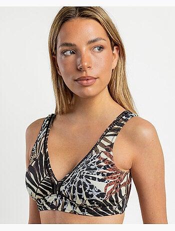 Bague bikini ADMAS pour femme, motif ethnique multicolore à feuilles