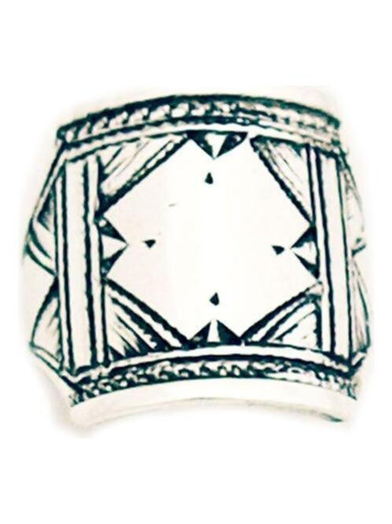 Bague Chevalière  gravée mixte Argenté - Kiabi