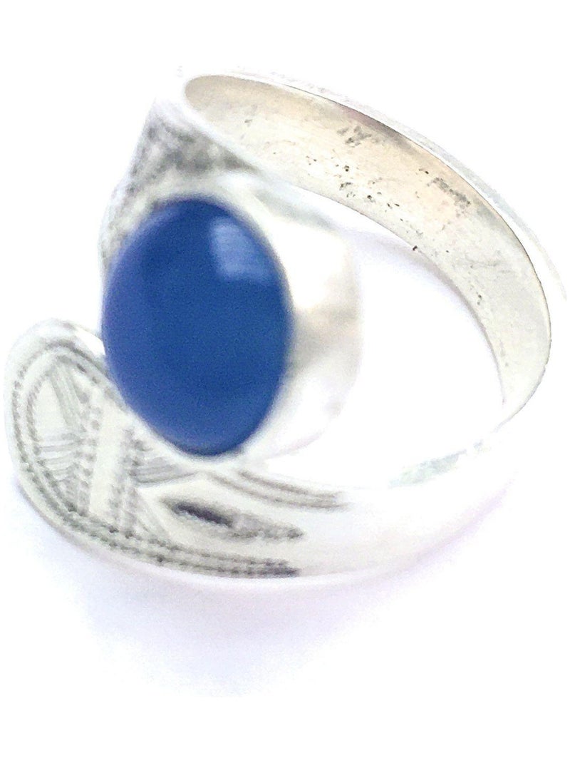 Bague croisée Touareg argent et cornaline, Bijoucolor Bleu - Kiabi