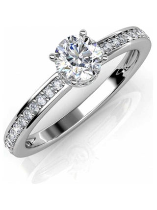 Bague Elise - Argenté et Cristal