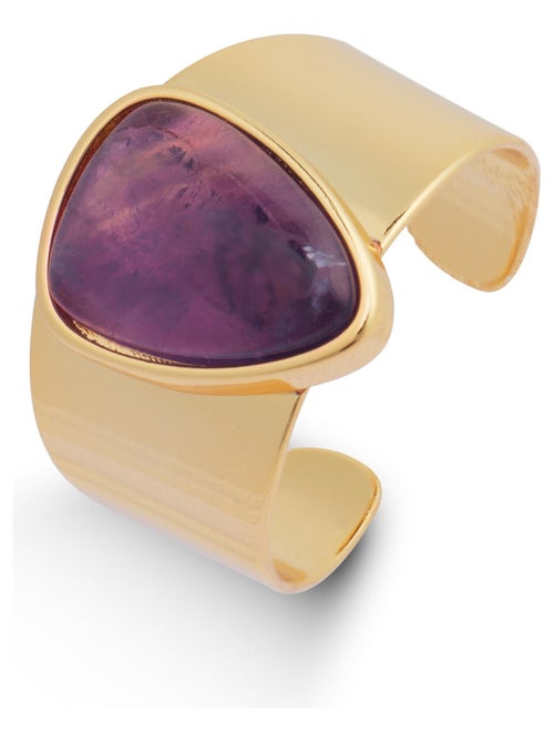 Bague en améthyste naturelle Luxenter Sheak Taille réglable - Kiabi