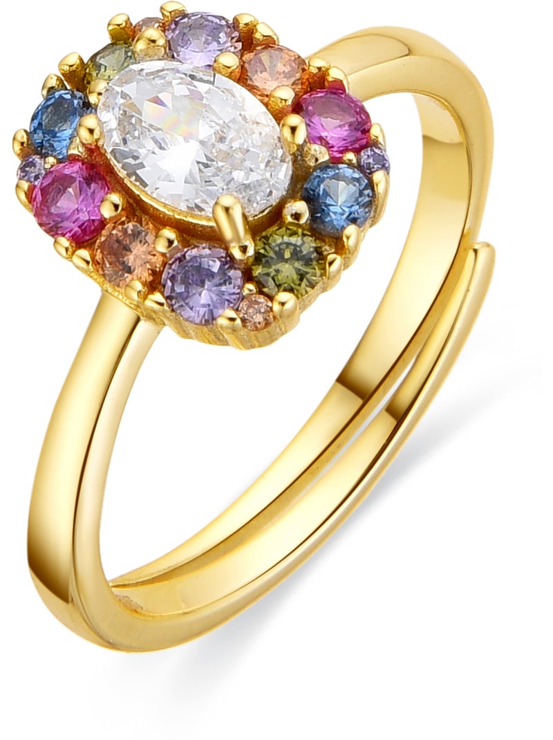 Bague en argent 925 de Luxenter Mezay Taille réglable Multicolore - Kiabi