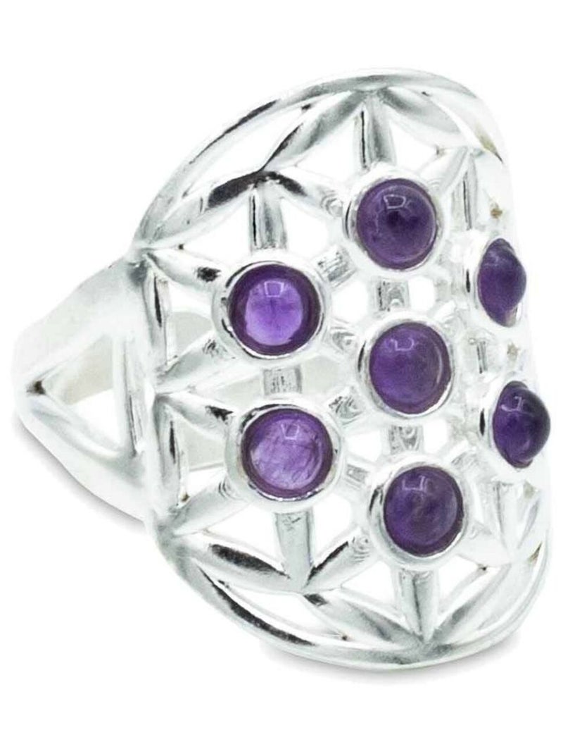 Bague en Argent 925 et Améthyste Argent - Kiabi