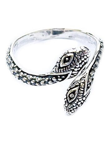 bague en argent serpent réglable
