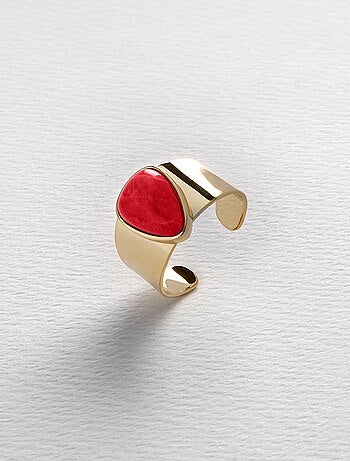 Bague en corail Luxenter sheak Taille réglable