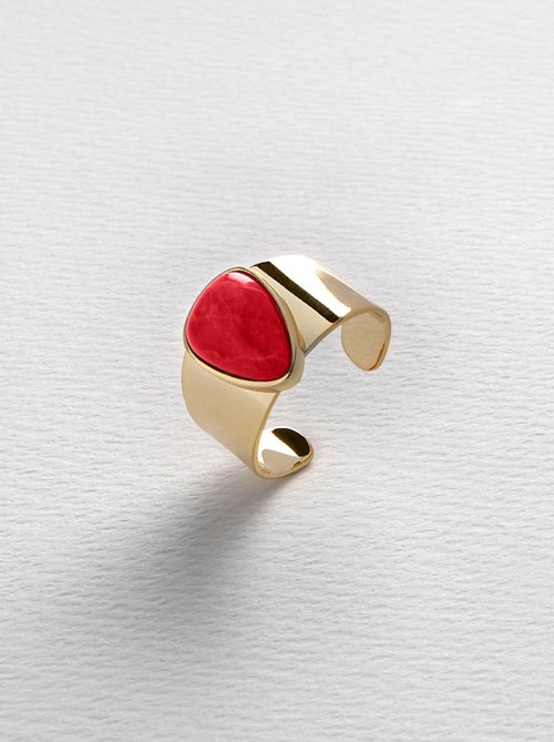Bague en corail Luxenter sheak Taille réglable - Kiabi