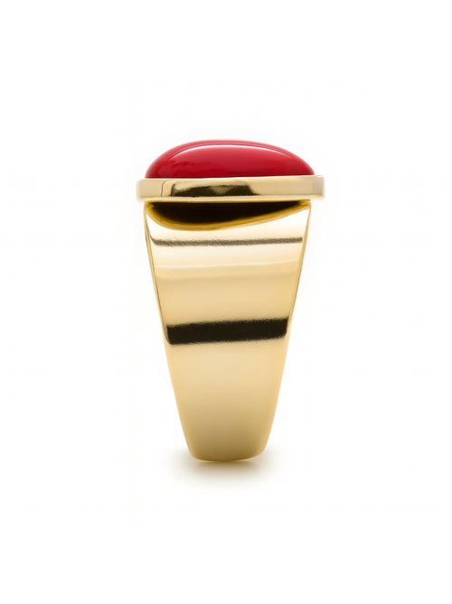 Bague en corail Luxenter sheak Taille réglable - Kiabi