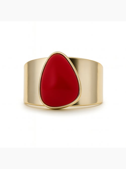 Bague en corail Luxenter sheak Taille réglable - Kiabi