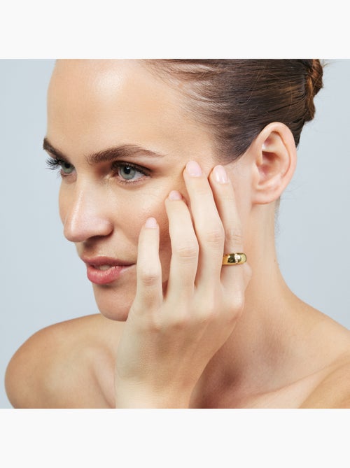 Bague en métal brillant Luxenter et alliage de zircone fini en or jaune 18 carats - Dushli - Kiabi