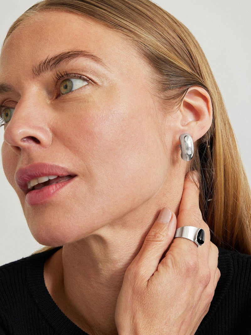 Bague en onyx Luxenter sheak Noir - Kiabi