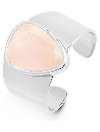 Bague en quartz rose Luxenter sheak Taille réglable