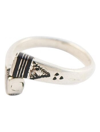 Bague ethnique Touareg argent croisée
