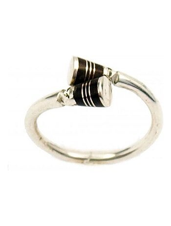 Bague ethnique Touareg argent croisée