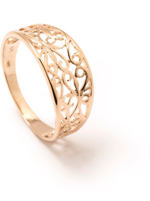 Bague filigranée plaqué or - DAXON - Kiabi