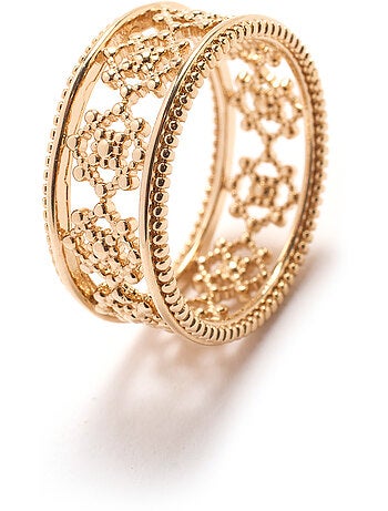 Bague filigranée plaqué or