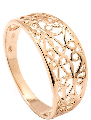 Bague filigranée plaqué or
