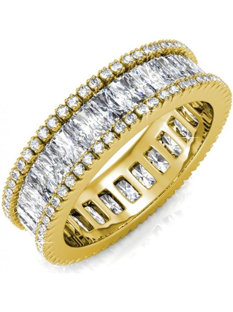 Bague Glamour Lock - Doré et Cristal Doré/or - Kiabi