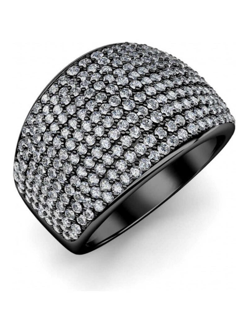Bague Glamour Metal - Argenté et Gris Anthracite Gris Argenté - Kiabi