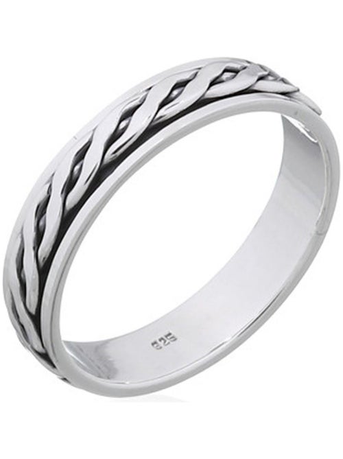 Bague homme anti-stress en argent - Kiabi